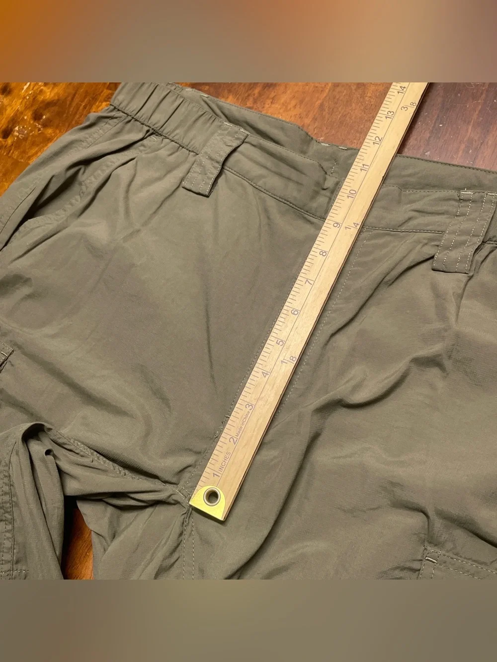 The North Face Cargo Shorts Mens Large Lot Of 2 Hiking Green Gray